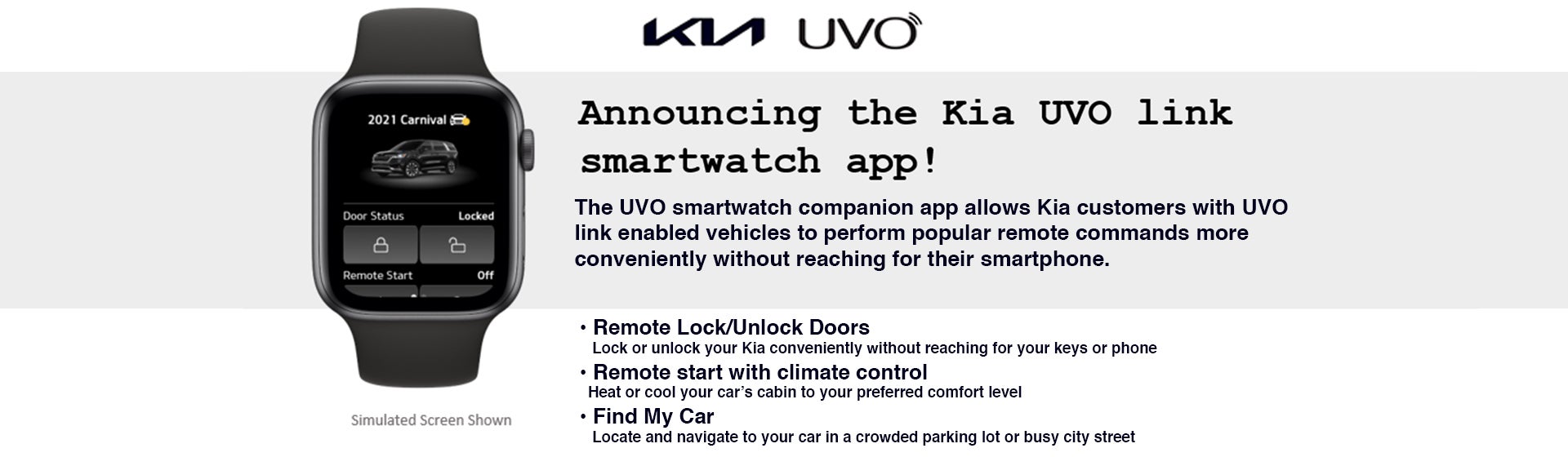 Kia UVO Smartwatch App